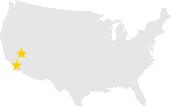 ラスベガス＆ロサンゼルスマップ