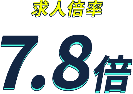 求人倍率7.8倍